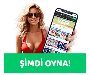 elinde telefon tutan sarışın kadın ve buton yer alan yönlendirme linki