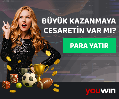 para yatır butonuna sahip kadın, futbol topu ve casino elementleri bulunan banner